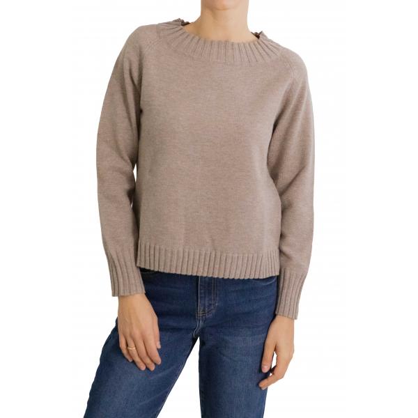 Maglione collo alto mezza manica 